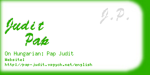 judit pap business card